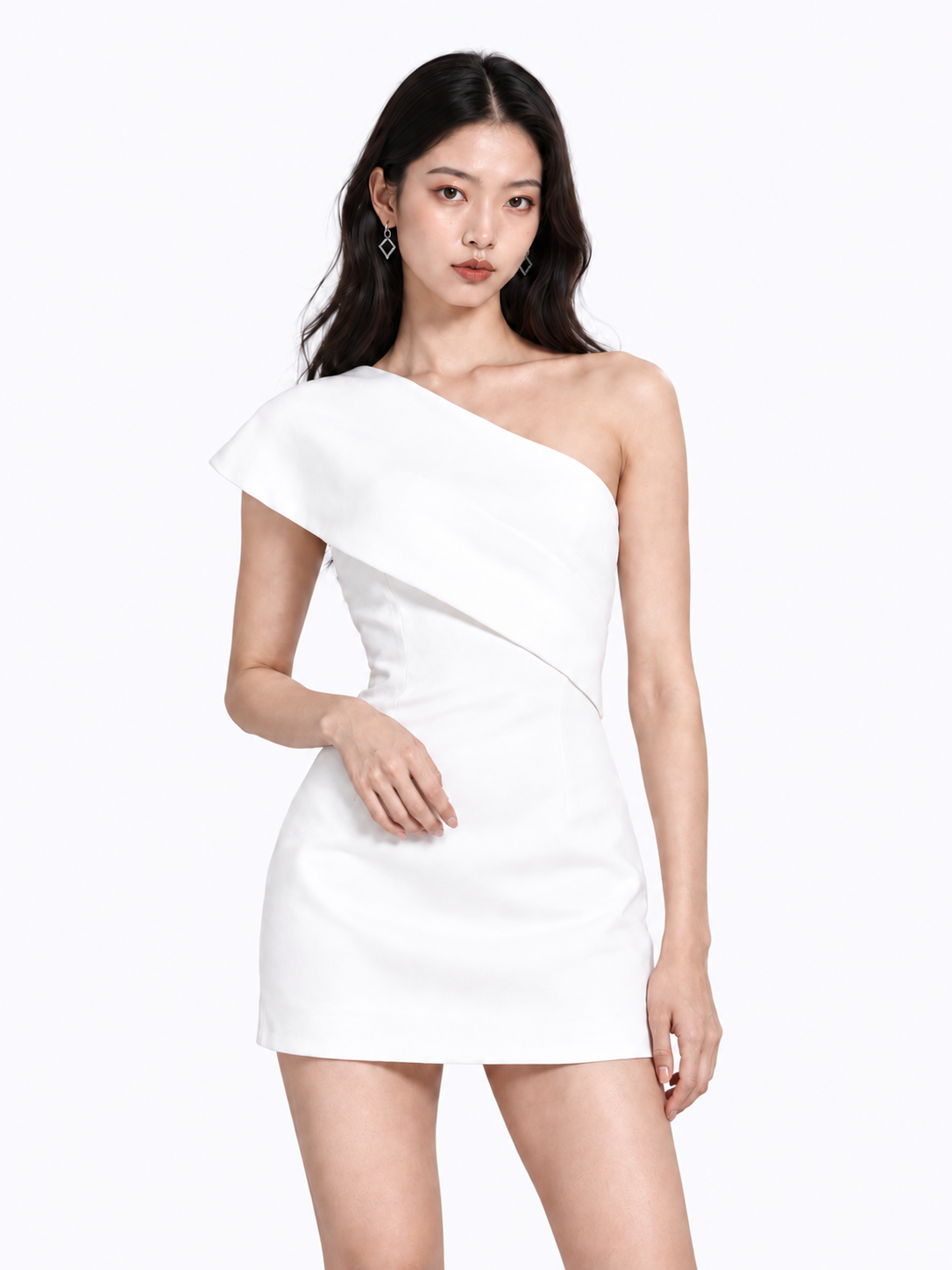 White dress, pose 2